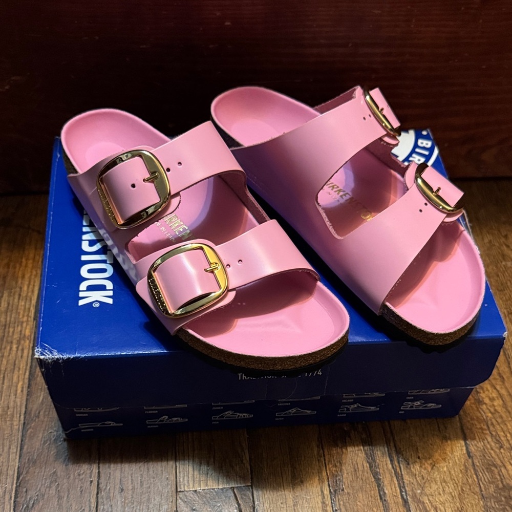 Birkenstock Double Buckle Pink Sandals